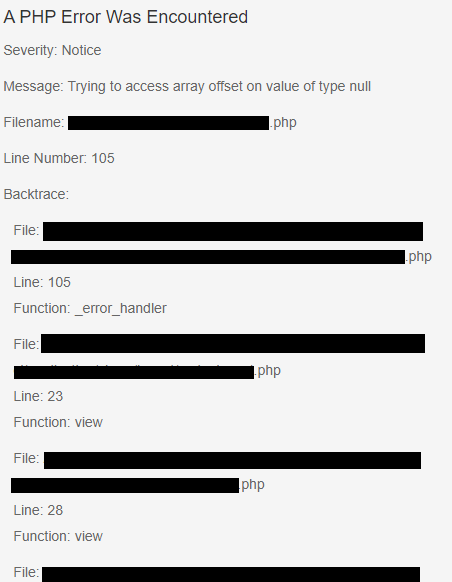 codeigniter-model-error